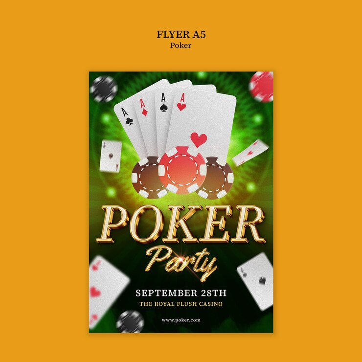 PSD poker template design