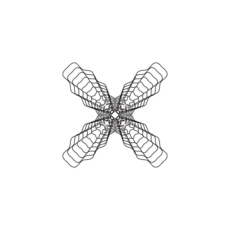 PSD pola geometris abstrak