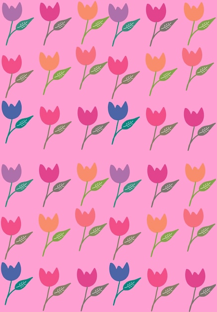 Pola latar belakang floral