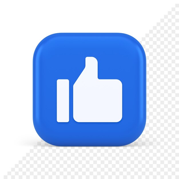Polegar para cima como botão legal ciberespaço aprova comunicação de aceitação 3d ícone realista
