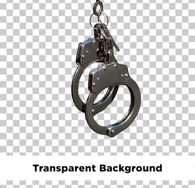 Police handcuffs transparent background
