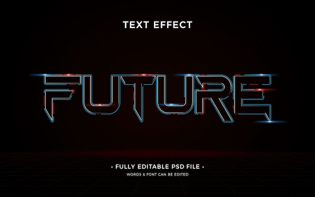 Police De Texte Futuriste