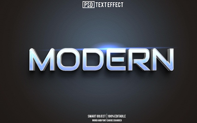 polices d'effet de texte modernes typographie modifiable texte 3D