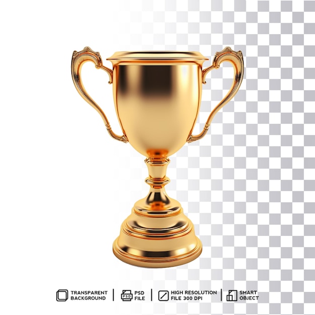 Poliertes, transparentes goldenes Trophäendesign