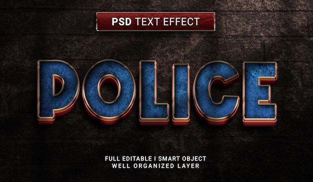 PSD polizei-psd-texteffekt