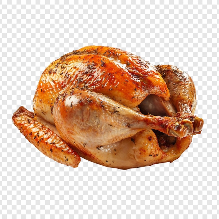 PSD pollo asado un delicioso pájaro dorado perfectamente cocinado