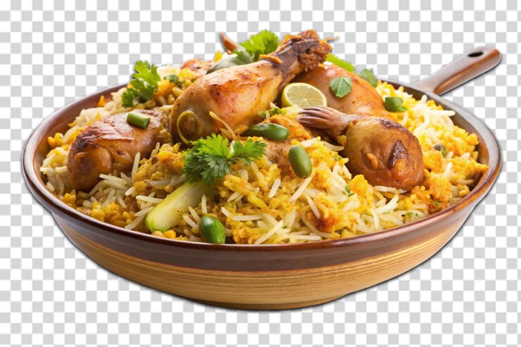 PSD el pollo es un biryani muy práctico.
