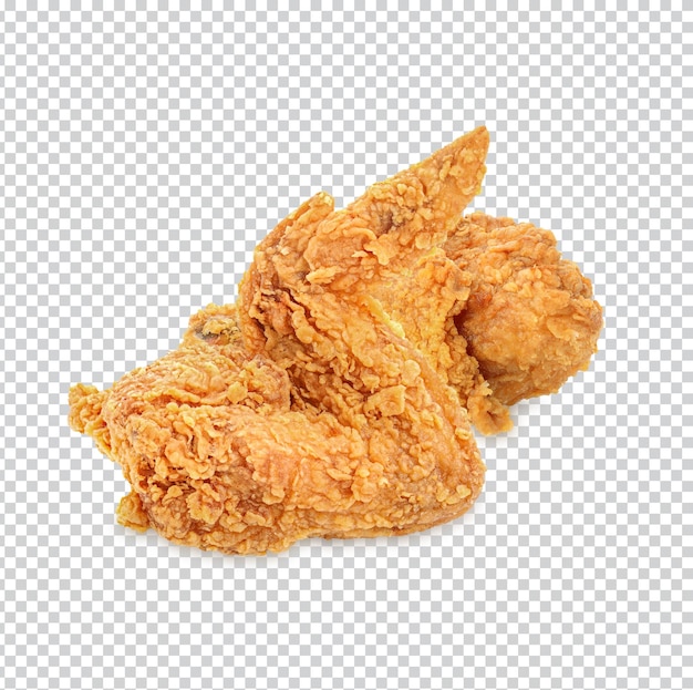 Pollo frito aislado psd premium