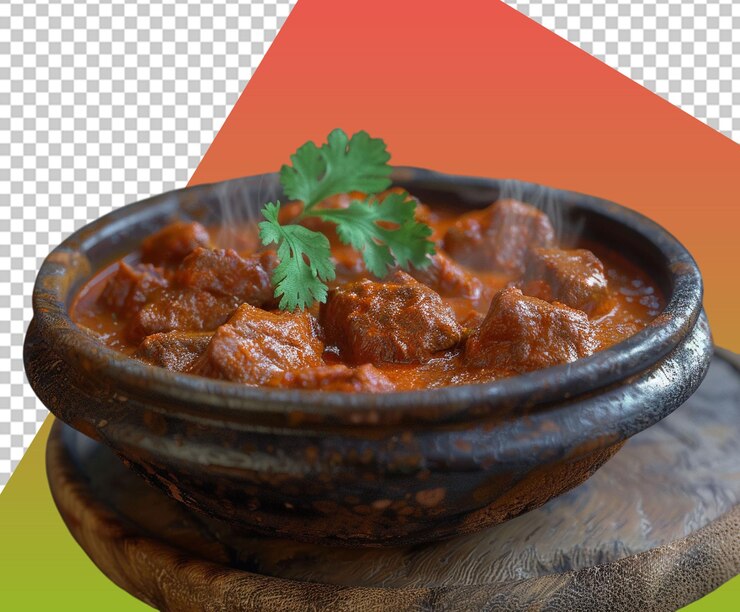 PSD el pollo de tikka y el karhai