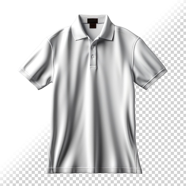 POLO blanc PSD isolé sur fond