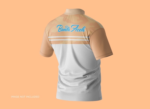 Polo-t-shirt-kragen mandarin mockup