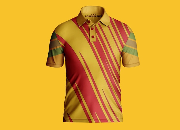 Polo t-shirt kurzarm mockup