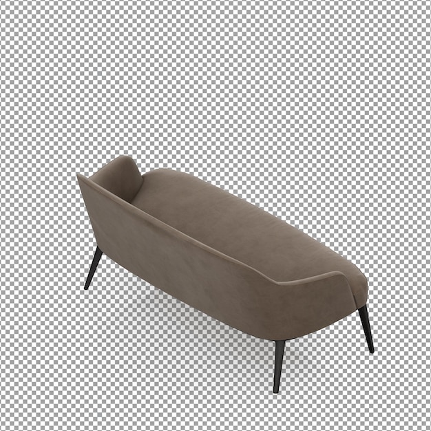 Poltrona minimalista em renderização 3d