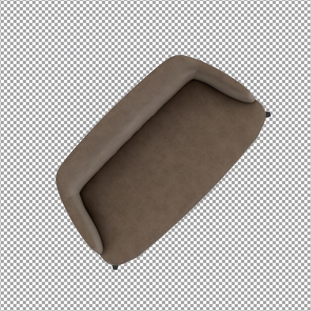 Poltrona minimalista nel rendering 3D