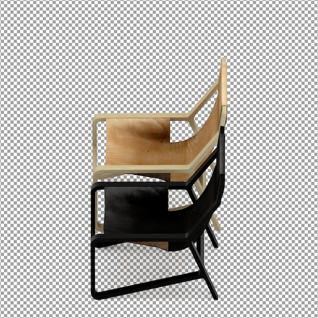 Poltrona minimalista nel rendering 3D