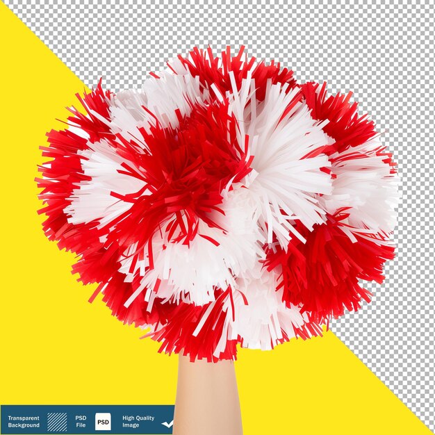 PSD pom-poms de porristas aisladas accesorios de porristas enérgicos png psd