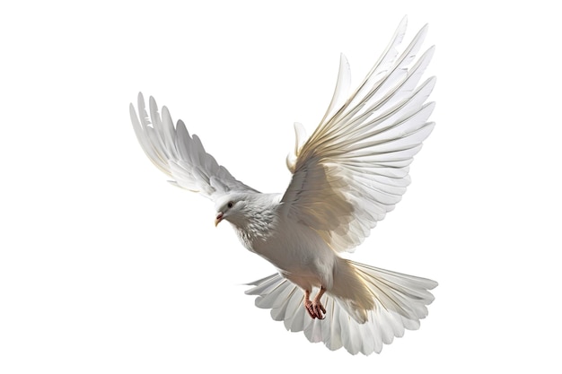 Pomba branca voando em arquivo psd transparente conceito de dia internacional da paz generative ai