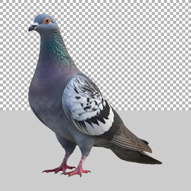 PSD pombo em fundo transparente ai gerado