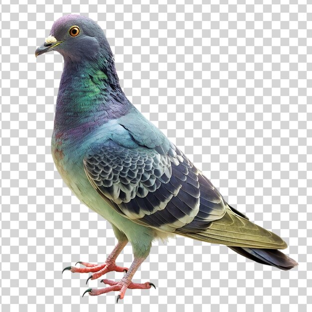 PSD pombo isolado em fundo transparente