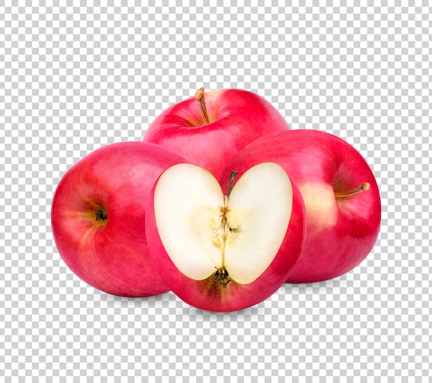 PSD pomme rouge fraîche isolée psd premium