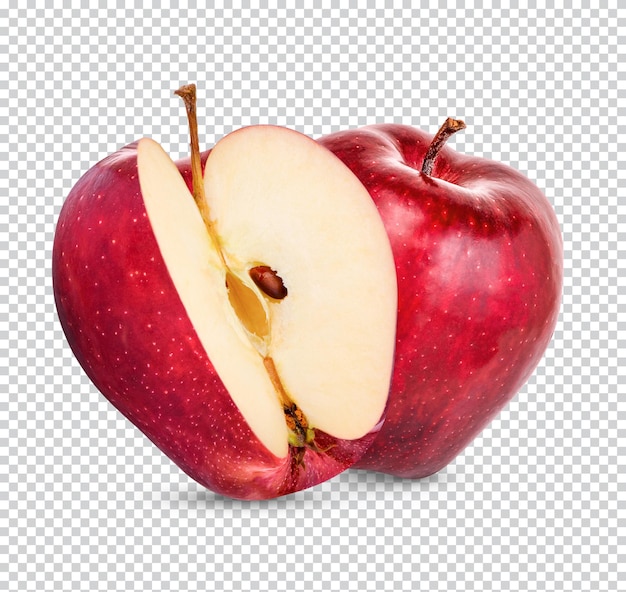 Pomme Rouge Fraîche Isolée Psd Premium