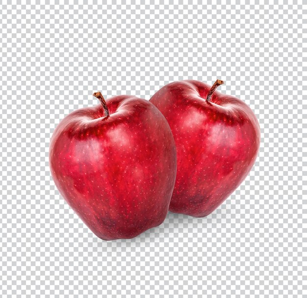 PSD pomme rouge avec psd premium isolé