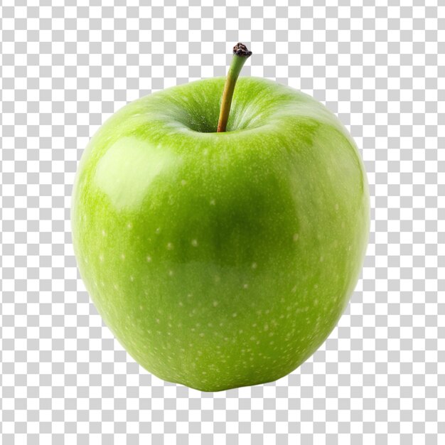 PSD une pomme verte fraîche isolée sur un fond transparent