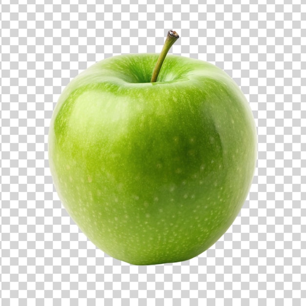 PSD une pomme verte fraîche isolée sur un fond transparent