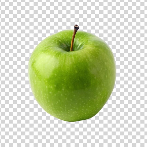 PSD une pomme verte fraîche isolée sur un fond transparent