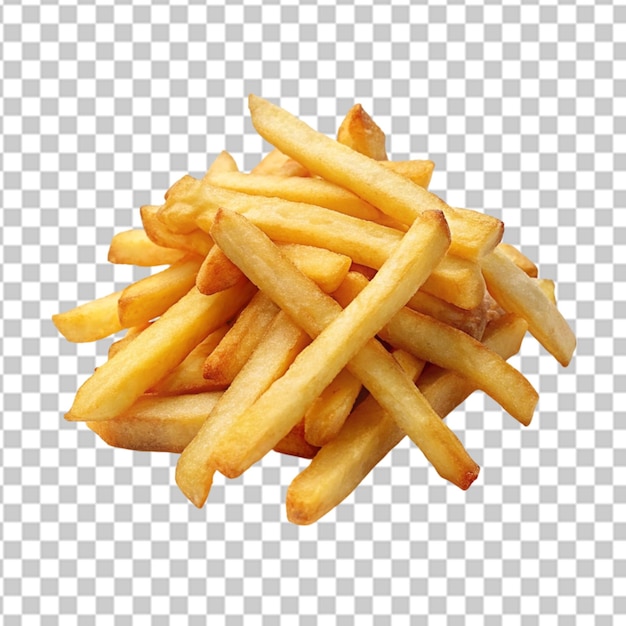 PSD pommes frites auf weißem hintergrund