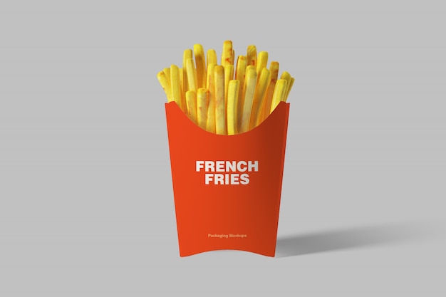 Pommes-Frites-Verpackungsmodell