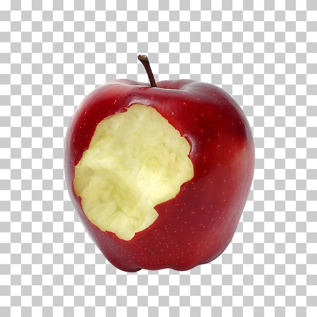 Des pommes rouges isolées sur un fond transparent