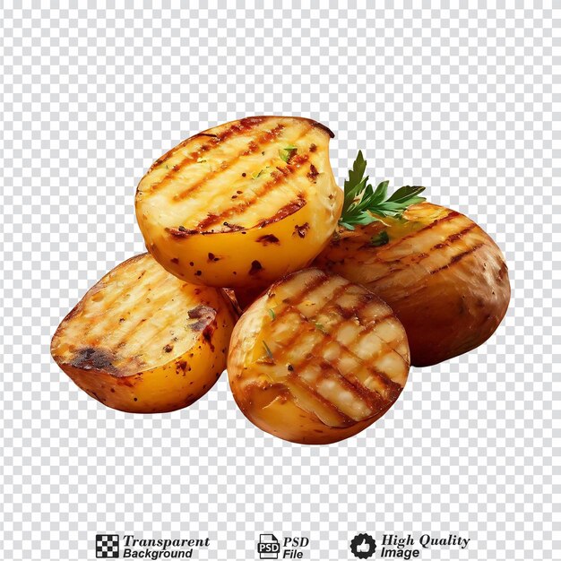 Pommes De Terre Grillées Isolées Sur Un Fond Transparent