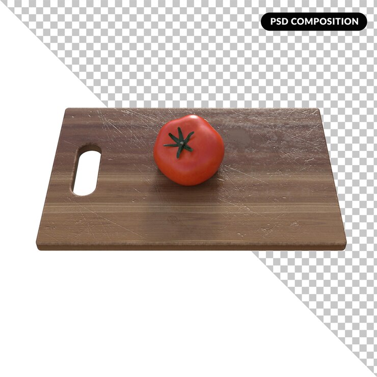 PSD pomodoro isolato 3d