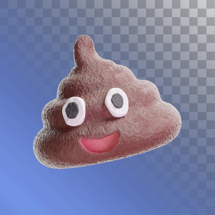 PSD poo emoji 3d illustration