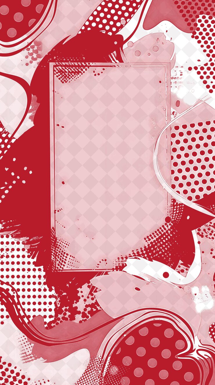 PSD pop art frame border con colores audaces y diseños gráficos con diseños abstractos creativos png