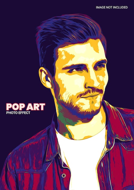 PSD pop-art-illustrationsfotoeffekt