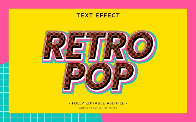 Pop-art-text-effekt