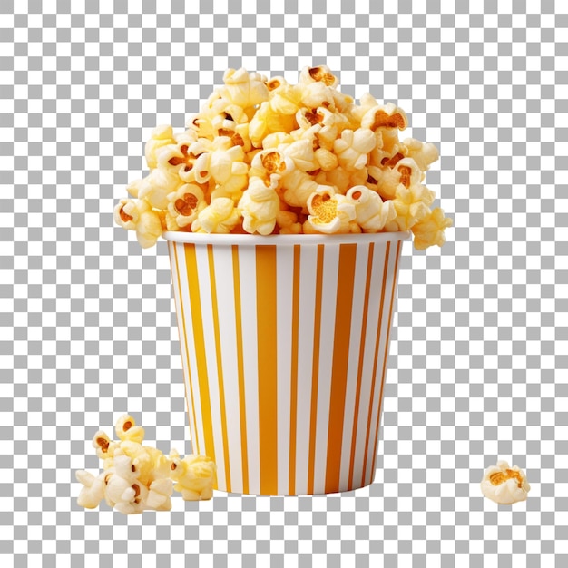 PSD pop-corn sur fond transparent