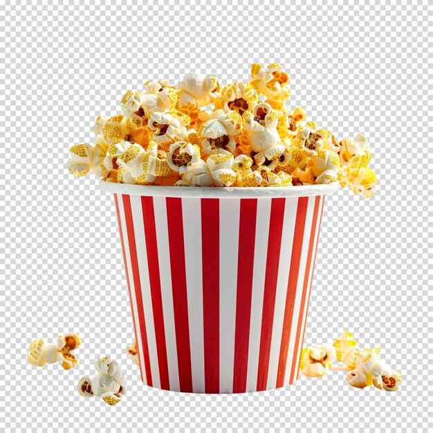 PSD pop-corn isolé sur un fond transparent jour du pop-corn