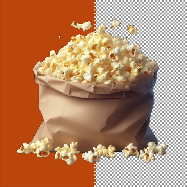 PSD popcorn doce isolado png