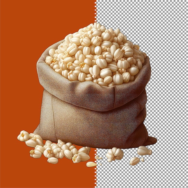 PSD popcorn doce isolado png