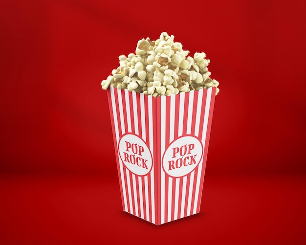 Popcorn-Eimer Psd Mockup