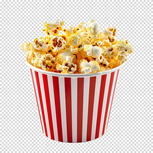 PSD popcorn isolado em fundo transparente dia da popcorn