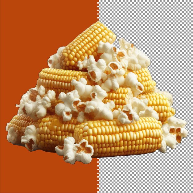 PSD popcorn sucré isolé png