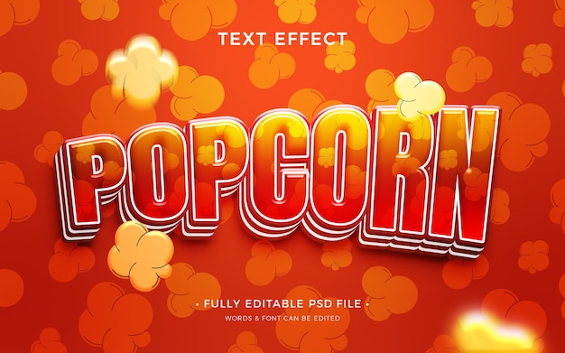 Popcorn-texteffekt