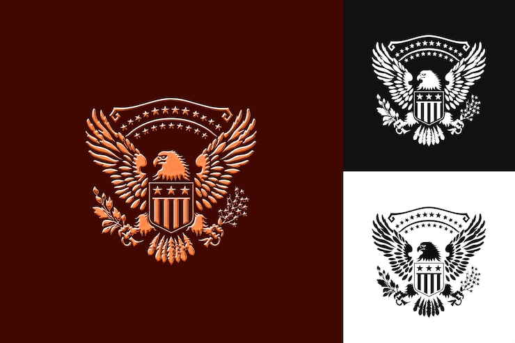 PSD el populismo y el nacionalismo con un logotipo nacionalista featuri diseños de símbolos culturales de méxico