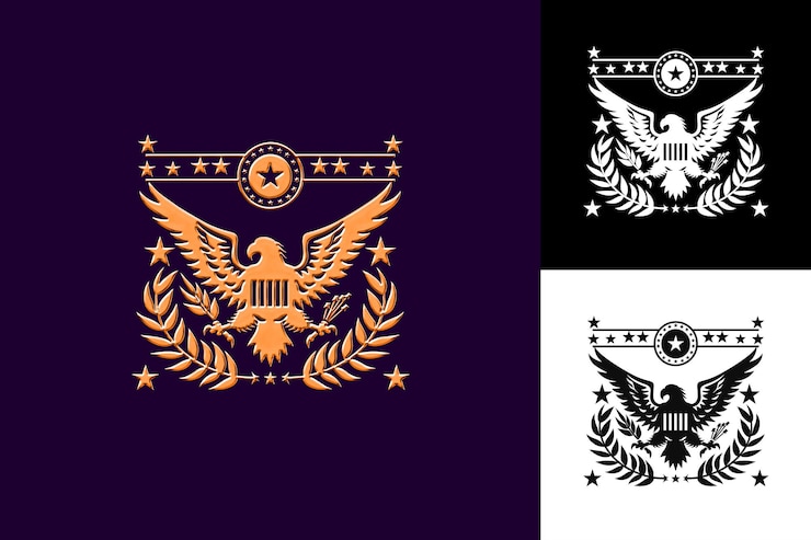 PSD el populismo y el nacionalismo con un logotipo nacionalista featuri diseños de símbolos culturales de méxico