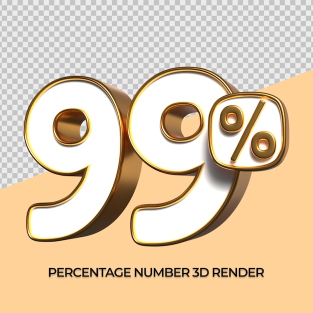porcentagem de ouro de desconto 3d número 99 para relatório de desconto de elemento sle