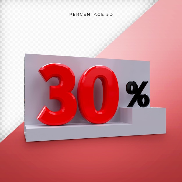 Porcentagem de renderização 3d premium